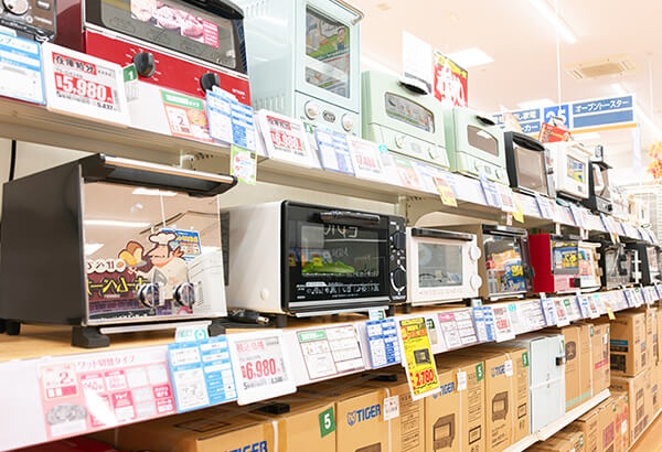 電波影響を考慮して電子棚札を導入